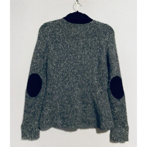 Anthropologie Sparrow Sweater Womens Medium Gray Blazer Corduroy Elbow Patch - Picture 4 of 7